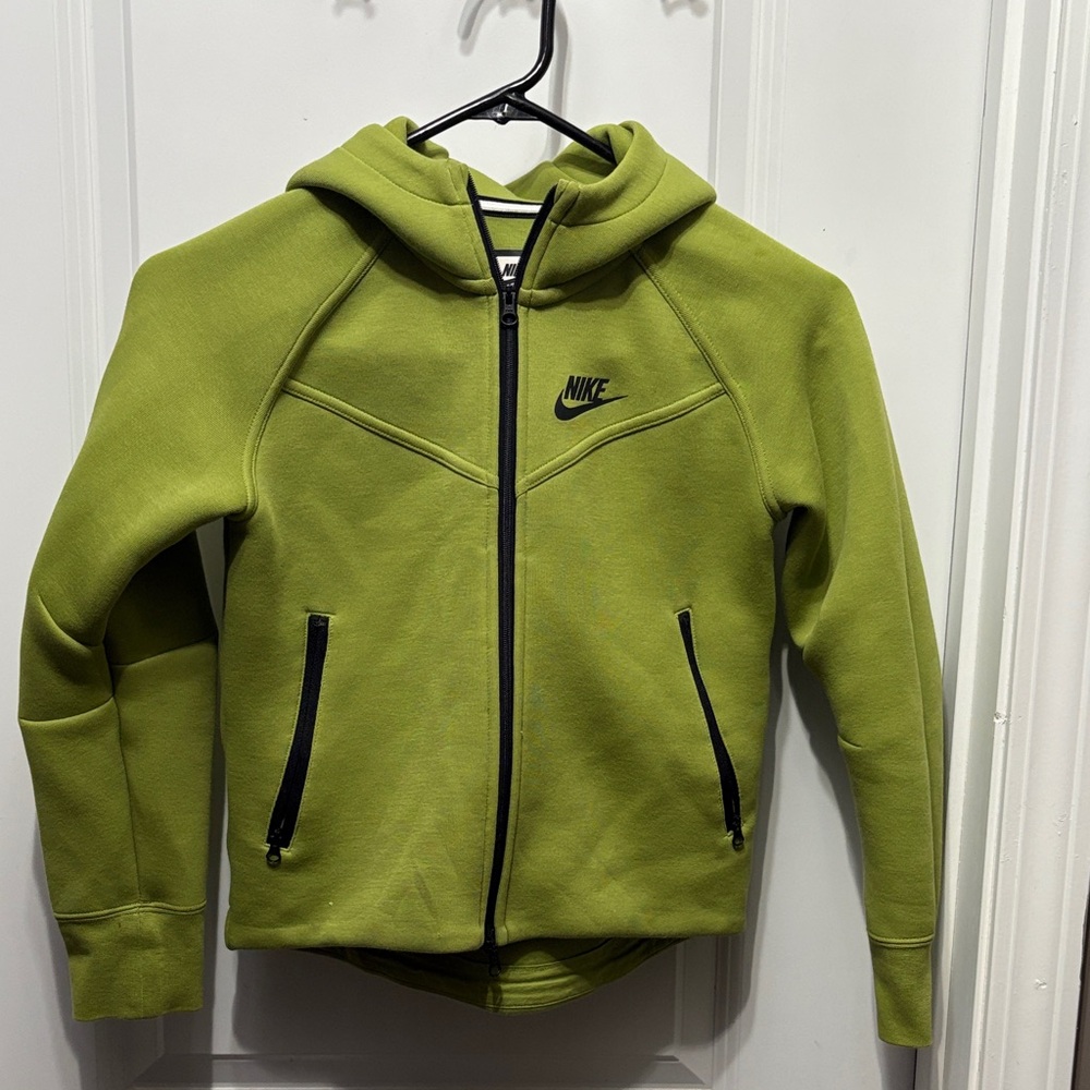 Nike Tech Fleece- Kids Olive Green Hoodie